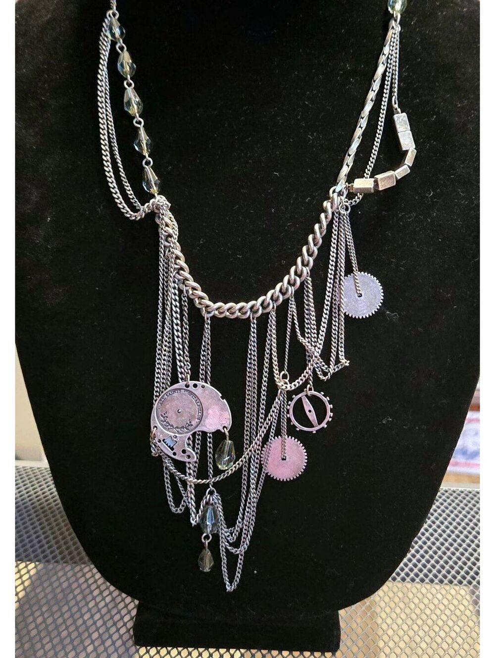 AllSaints Spitalfields "Inertia" Layered Statement Necklace